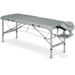 Aero inklapbare massagetafel 70 cm lichtgewicht grijs Habys