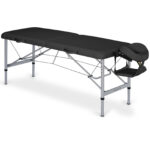 Aero inklapbare massagetafel 70 cm lichtgewicht zwart Habys