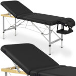 Aero Plus inklapbare massagetafel 60 cm aluminium zwart Habys