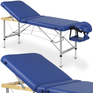 Aero Plus inklapbare massagetafel 60 cm donkerblauw Habys