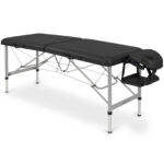 Aero Stabila inklapbare massagetafel 60 cm aluminium zwart Habys