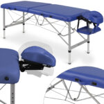 Aero Stabila inklapbare massagetafel 60 cm marineblauw Habys