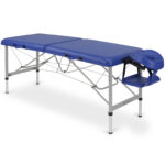 Aero Stabila inklapbare massagetafel 60 cm marineblauw Habys