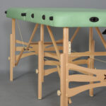Alba inklapbare massagetafel 70 cm stabilisatiepoot groen Habys