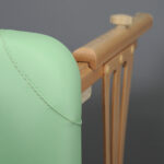 Alba inklapbare massagetafel 70 cm stabilisatiepoot groen Habys