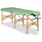 Alba inklapbare massagetafel 70 cm stabilisatiepoot groen Habys