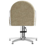 Archie kappersstoel acrylen armleuningen beige Comfortel
