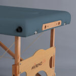 Aura inklapbare massagetafel beukenhouten blauw Habys