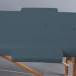 Aura inklapbare massagetafel beukenhouten blauw Habys