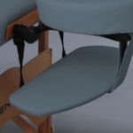 Aura inklapbare massagetafel beukenhouten blauw Habys