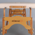 Aura inklapbare massagetafel kantelbare rugleuning beige Habys