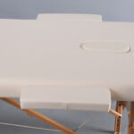 Aura inklapbare massagetafel kantelbare rugleuning beige Habys
