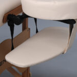 Aura inklapbare massagetafel kantelbare rugleuning beige Habys