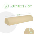 Aveno Life halfronde rol 60x18x12 cm beige Habys