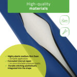 Aveno Life halfronde steunrol blauw Habys