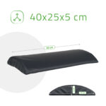 Aveno Life lendenrol halfrond zwart Habys