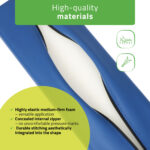 Aveno Life steunrol 60 cm halfrond blauw Habys