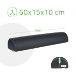 Aveno Life steunrol halfrond 60 cm zwart Habys