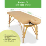 Badstofset 60x165 cm beige Habys