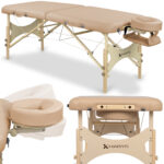 Bello One inklapbare massagetafel 70 cm beige Habys