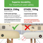 Bianca inklapbare massagetafel 70 cm driedelig beige Habys