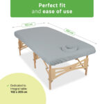 C460 beschermhoes 102x203 cm oliebestendig grijs Habys