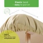 C460 beschermhoes oliebestendig 102x203 cm beige Habys