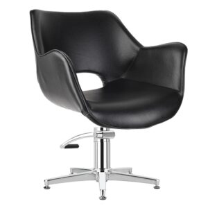 Chloe kappersstoel retro zwart Comfortel