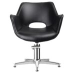 Chloe kappersstoel retro zwart Comfortel