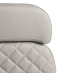 Claudia Stone kappersstoel kantelbaar grijs Comfortel