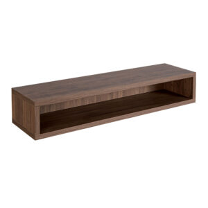 Double Bench wandplank gebogen walnoot Comfortel