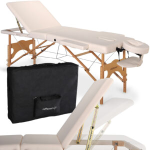 Eden inklapbare massagetafel mat beige Habys