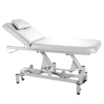 Elektrische massagetafel met afstandsbediening wit DD Wellness