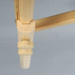 Elza inklapbare massagetafel afgeronde hoeken beige Habys