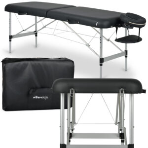 Estetic Dark inklapbare massagetafel 65 cm zwart Habys