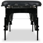 Estetic inklapbare massagetafel elegant memory foam zwart Habys