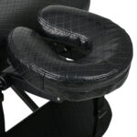 Estetic inklapbare massagetafel elegant memory foam zwart Habys