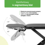 Evero Cross X4 behandeltafel elektrisch 4-delig grijs Habys