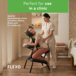 Flexo massagestoel licht zwart Habys
