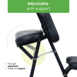 Flexo massagestoel licht zwart Habys