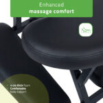 Flexo massagestoel licht zwart Habys