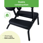Flexo massagestoel licht zwart Habys