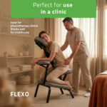 Flexo massagestoel lichtgewicht grijs Habys