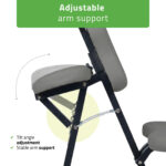 Flexo massagestoel lichtgewicht grijs Habys