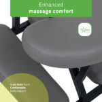 Flexo massagestoel lichtgewicht grijs Habys