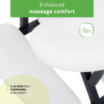 Flexo massagestoel verstelbare hoofdsteun wit Habys