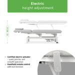 Fortis 2 behandeltafel elektrisch hoofdkussen lichtgrijs Habys