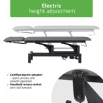 Fortis 2 ERGO behandeltafel elektrisch verstelbaar grijs Habys