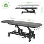 Fortis 2 ERGO behandeltafel elektrisch verstelbaar grijs Habys