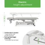 Fortis 4 ERGO behandeltafel voetbediening lichtgrijs Habys